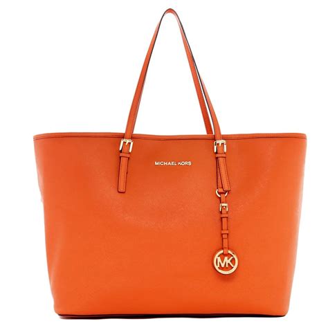 michael kors burnt orange purse|michael kors orange handbag.